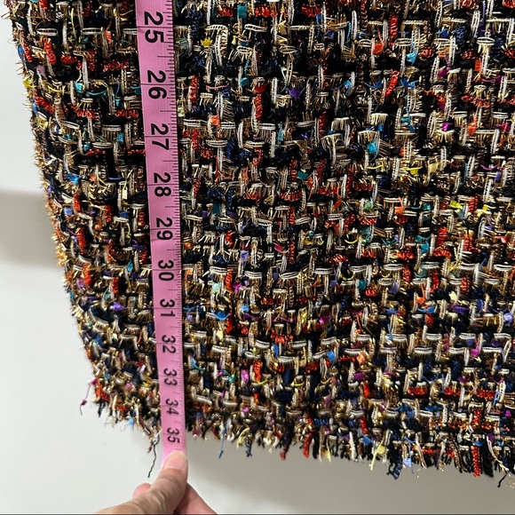 Red Dress Boutique Tweed Collared Dress With Removable Rhinestone Bow - Picture 6 of 8